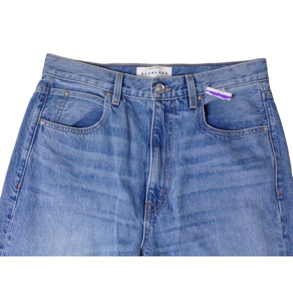 🆕 SLVRLAKE Indiana High Rise Super Flared Leg Jeans Monday Blue Sz 30 - Picture 7 of 9